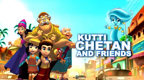 Kutti Chetan and Friends Telugu Kids Movie Thumbnail