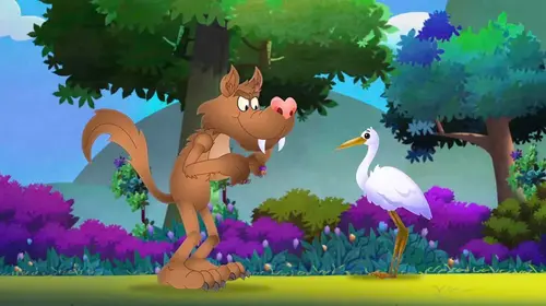 Wolf and Crane English Animation Shorts Thumbnail
