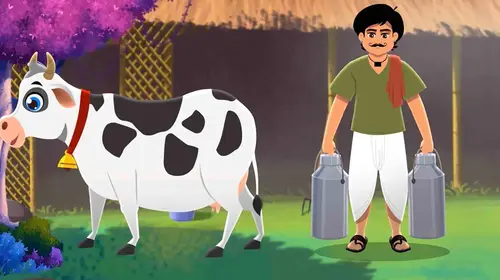 Lalchi Doodhwal Hindi Animation Shorts Thumbnail