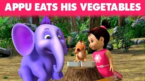 Appu Eats His Vegetables Hindi Kids Movie Thumbnail