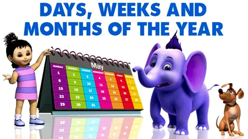 Days, Weeks And Months Of The Year English Educational Movie Thumbnail