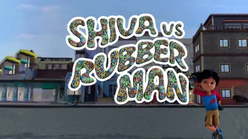 Shiva Vs Rubber Man Hindi Animation Movie Thumbnail