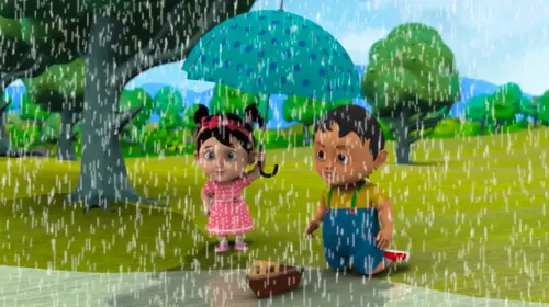 Rain Rain Go Away Hindi Animation Shorts Thumbnail