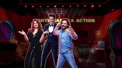 Raveena Tandon mimics Sunny Deol - Movie Masti With Maniesh Paul Promo Hindi Reality Trailer Thumbnail