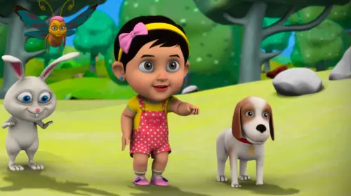 Five Little Monkeys Swinging Hindi Animation Shorts Thumbnail
