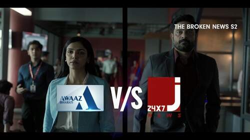 The Broken News S2 | Awaaz Bharti Vs Josh 24x7| Promo Hindi Drama Trailer Thumbnail
