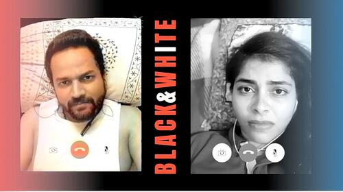 Black & White Hindi Drama Movie Thumbnail