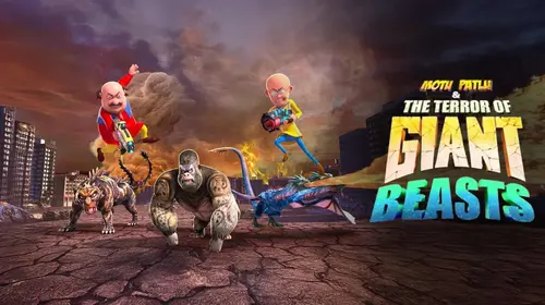 Motu Patlu And The Terror Of Giant Beasts Hindi Adventure Movie Thumbnail