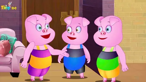 Three Little Pig Hindi Animation Shorts Thumbnail