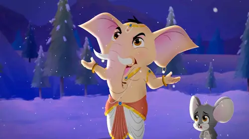 Ganesha Aur Chandrama Hindi Animation Shorts Thumbnail