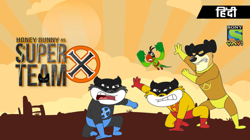 Honey Bunny as Super Team X Hindi Kids Movie Thumbnail