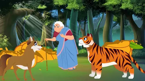 Dadima Aur Sher Hindi Animation Shorts Thumbnail
